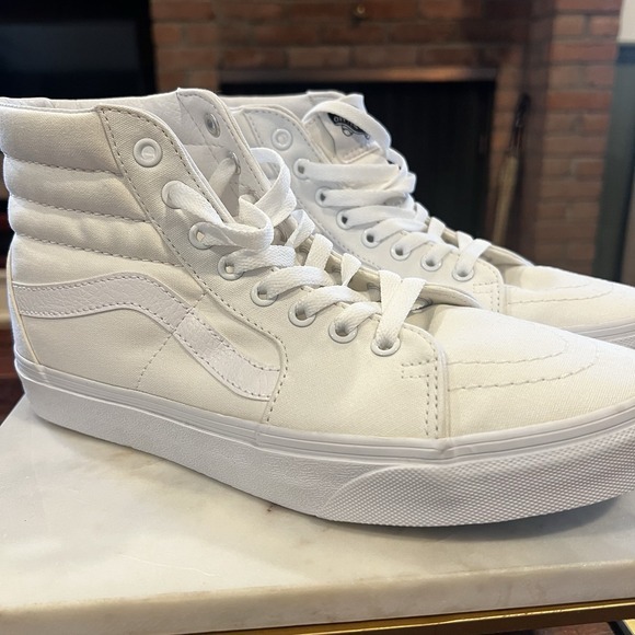 Vans SK8 HI PLATFORM‎ 2 True White Shoes Men 7.5 Women 9 NEW in BOX - Picture 3 of 10